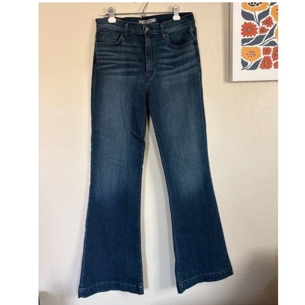 Joe's Sarah High Rise Flare Jeans Women's Sz 31 Tall Blue NWT Dark Wash Denim
